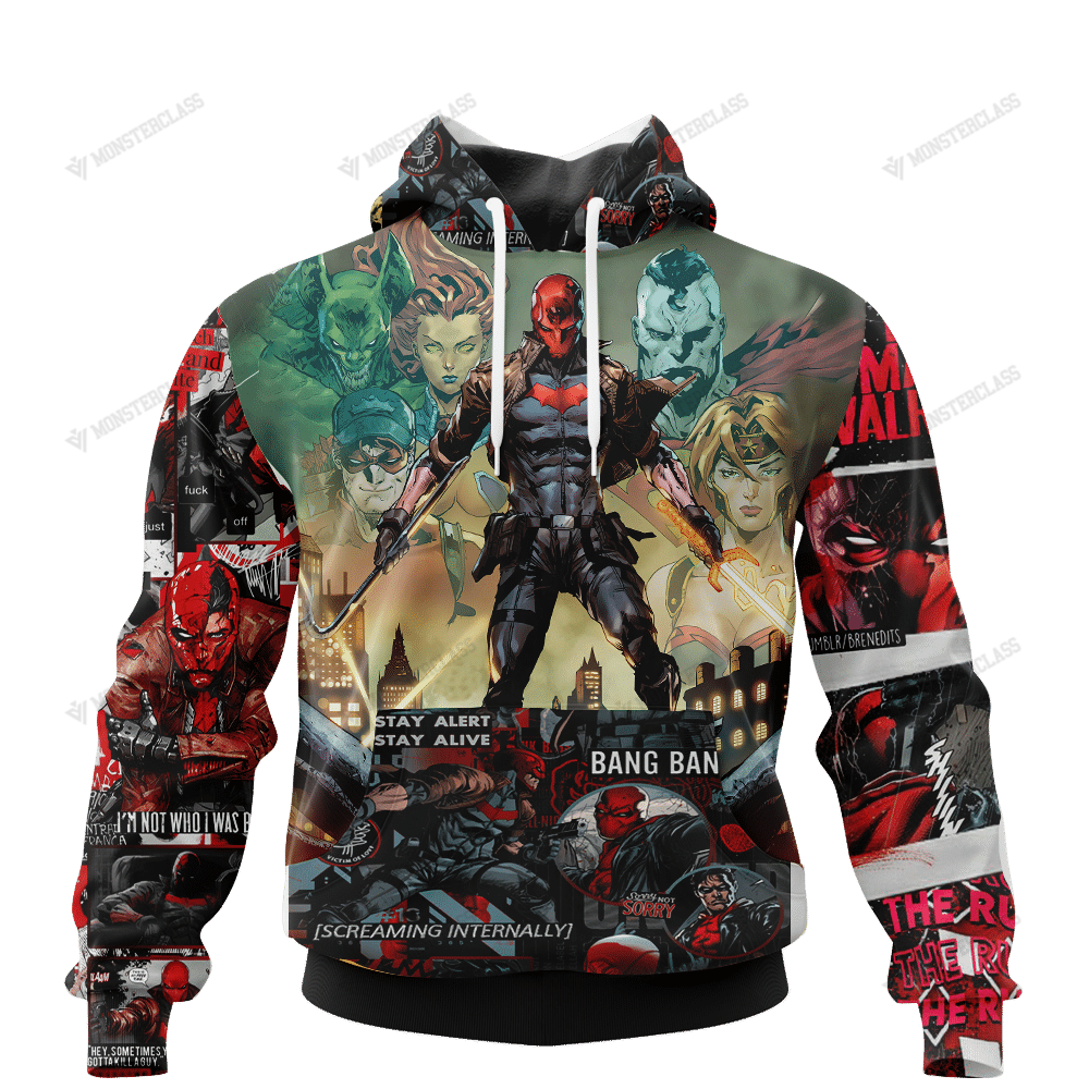 Red Hood and the Outlaws DC Comics 3d All Over Printed Hoodie