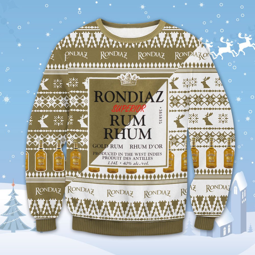 Rondiaz Superior Rum Rhum Christmas Sweater 1