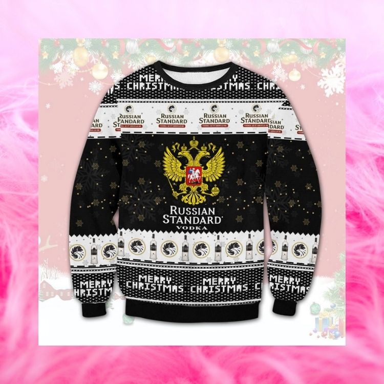 LIMITED Russian Standard Vodka ugly Christmas sweater 2