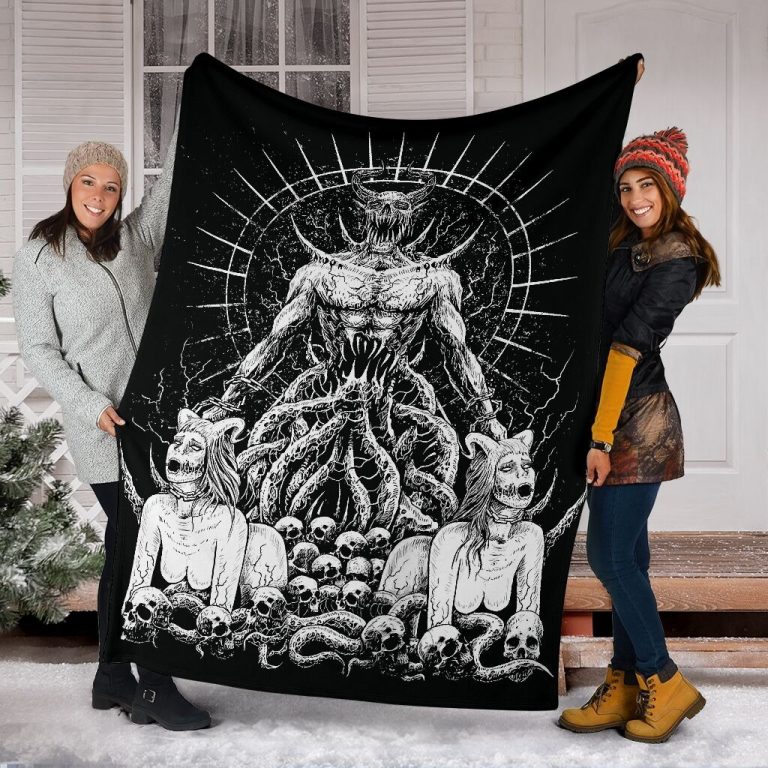 NEW Satan Death Metal and Girl Blanket 12