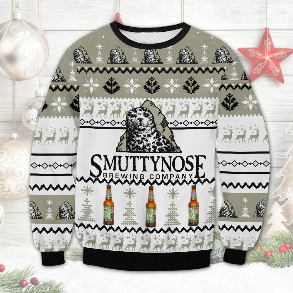 Smuttynose Brewing Company Christmas Sweater 1