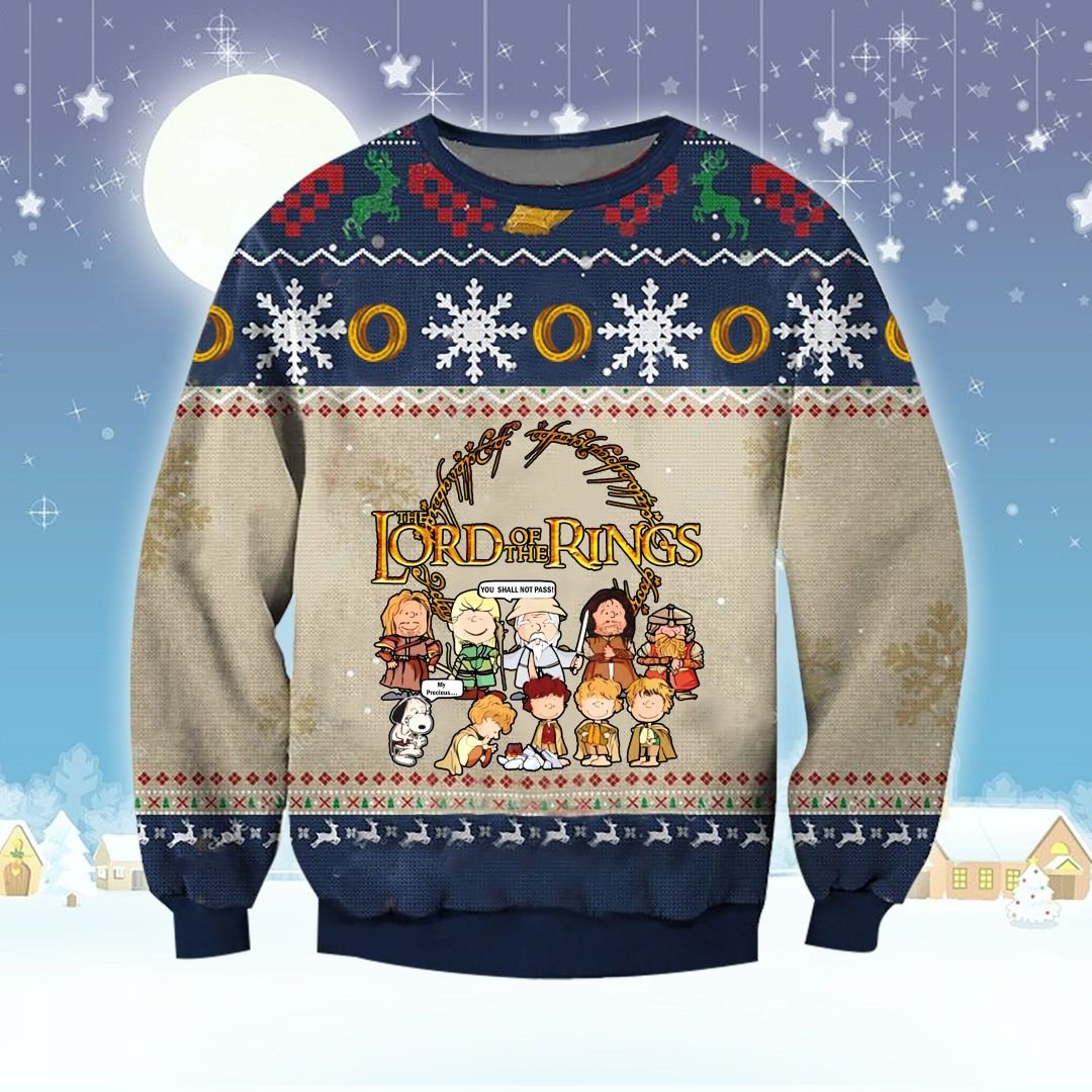 BEST Snoopy The Lord Of The Ring Christmas Sweater 5