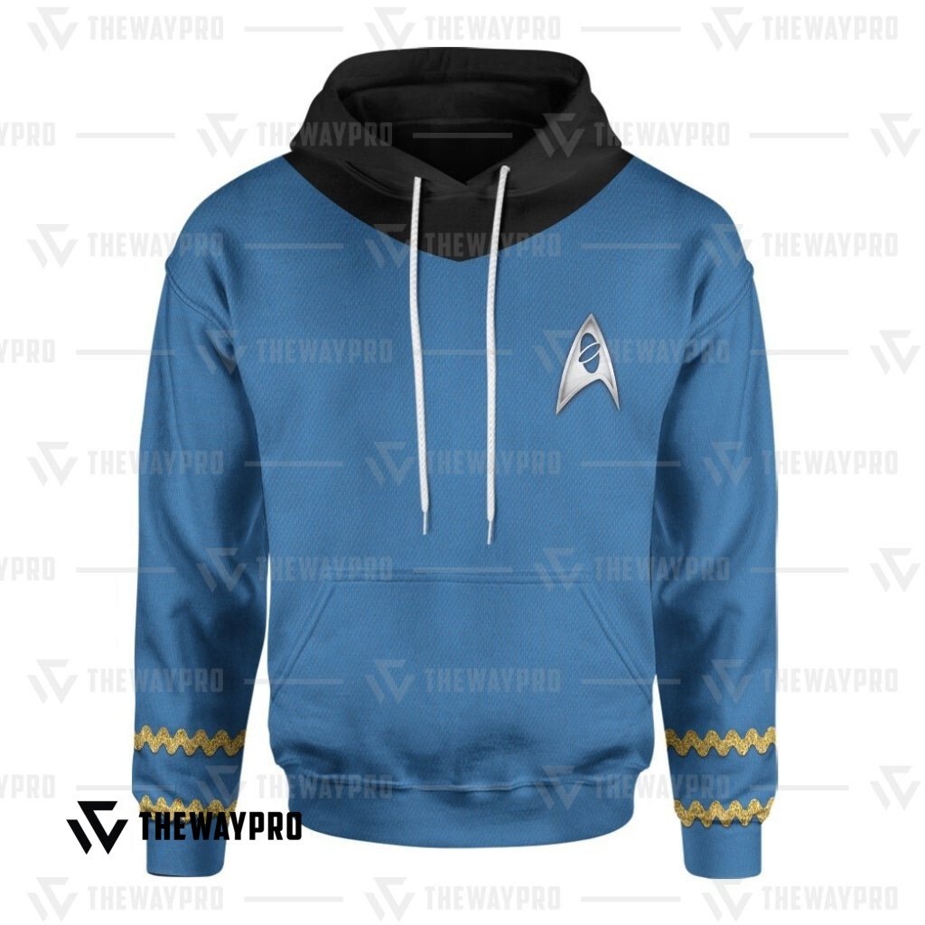NEW The Original Series Blue Star Trek 3d hoodie 3