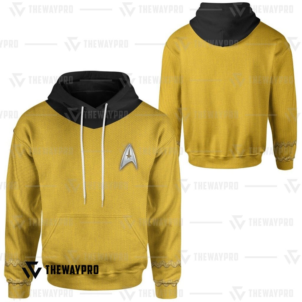 HOT The Original Series Yellow Star Trek 3d hoodie 8
