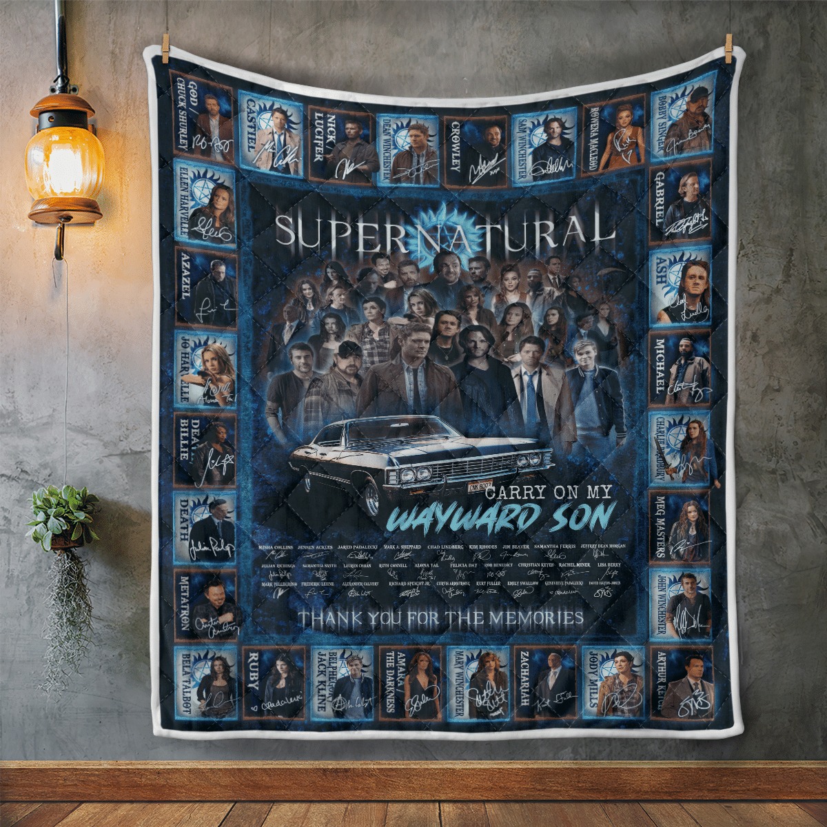 NEW Thank you for the memories Supernatural quilt 1