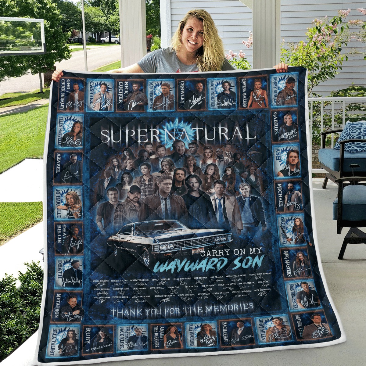 NEW Thank you for the memories Supernatural quilt 4