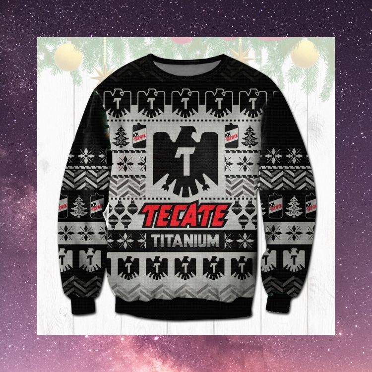 HOT Tecate Titanium Beer ugly Christmas sweater 5