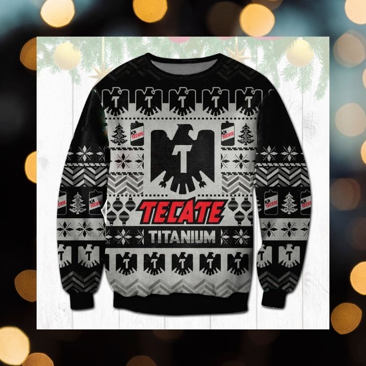 HOT Tecate Titanium Beer ugly Christmas sweater 2