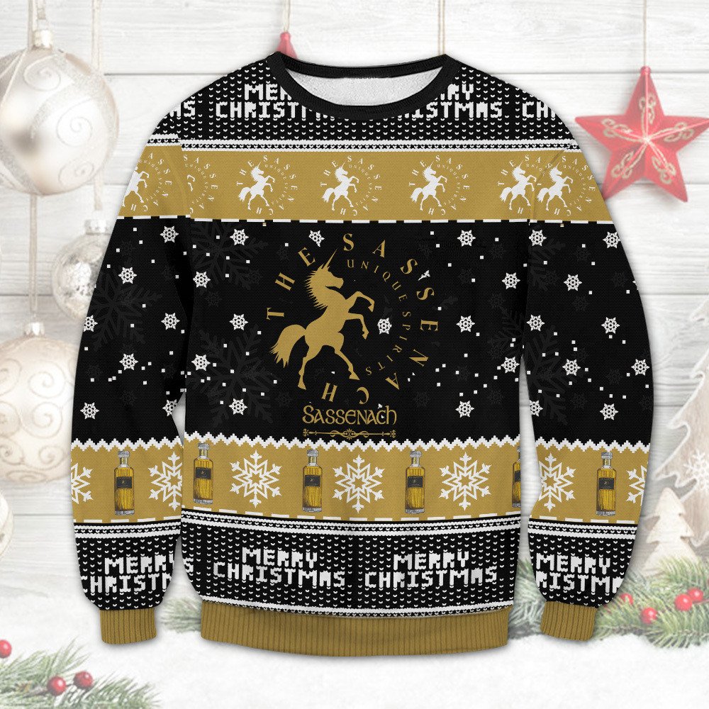 The Sassenach Unique Spirits Christmas Sweater 1