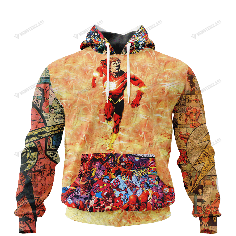 The Flash V3 DC Comics 3d All Over Printed Hoodie
