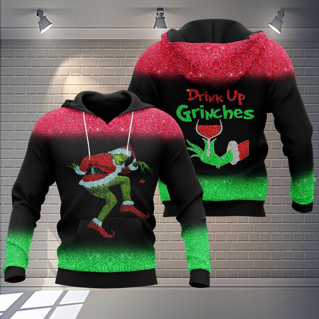 The_Grinches_Drink_Up_3d_over_printed_hoodie