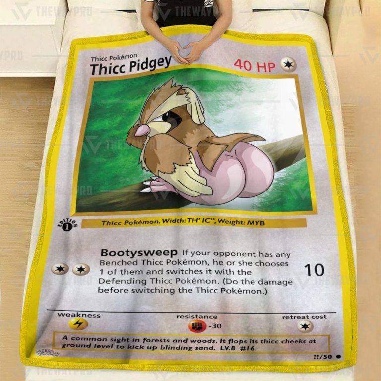 Thicc Pidgey pokemon blanket 10