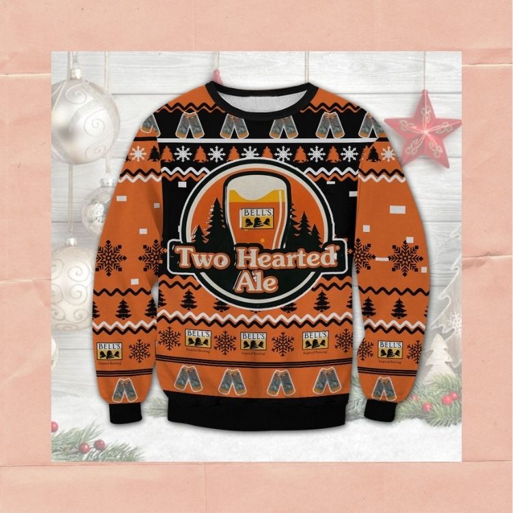 HOT Two Hearted Ale Bell's Brewery ugly Christmas sweater 5