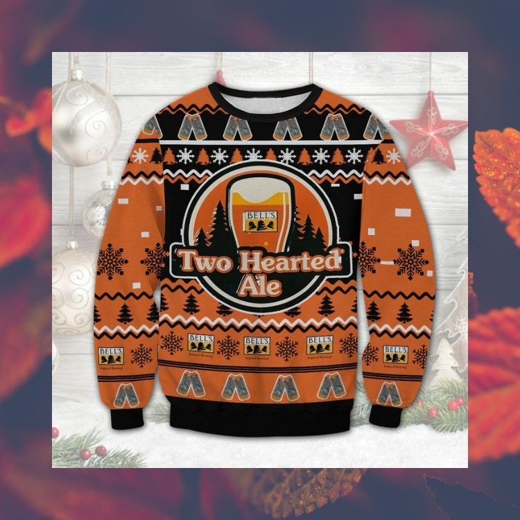 HOT Two Hearted Ale Bell's Brewery ugly Christmas sweater 4