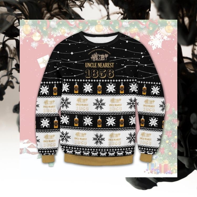 NEW Uncle Nearest 1856 Whiskey ugly Christmas sweater 3