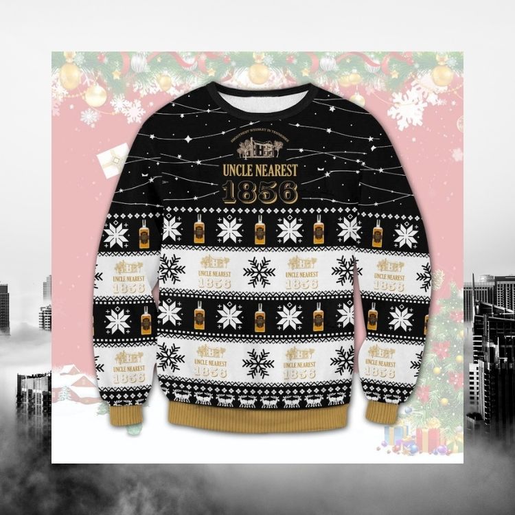 NEW Uncle Nearest 1856 Whiskey ugly Christmas sweater 2