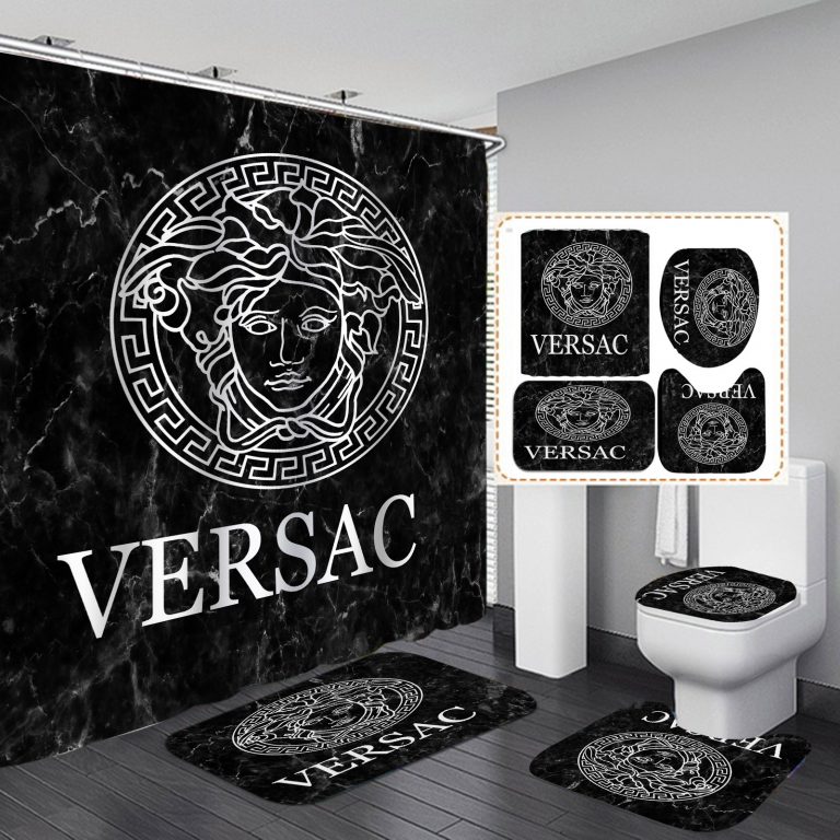 NEW Versace bathroom shower curtains set 8