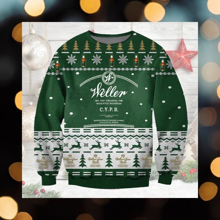 LIMITED Weller the original wheated bourbon ugly Christmas sweater 3