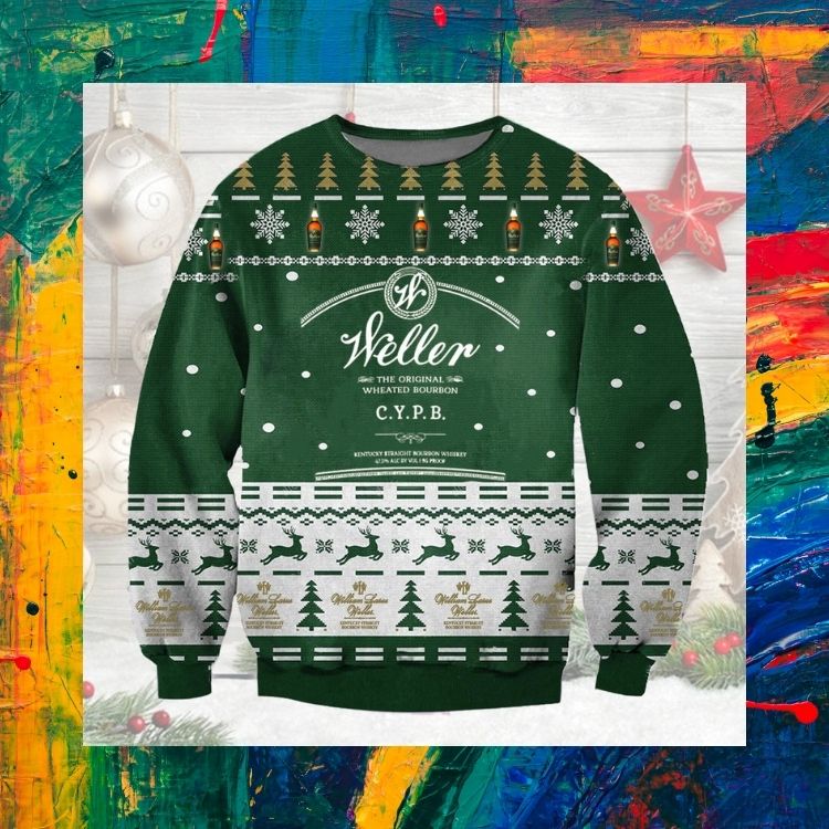 LIMITED Weller the original wheated bourbon ugly Christmas sweater 2
