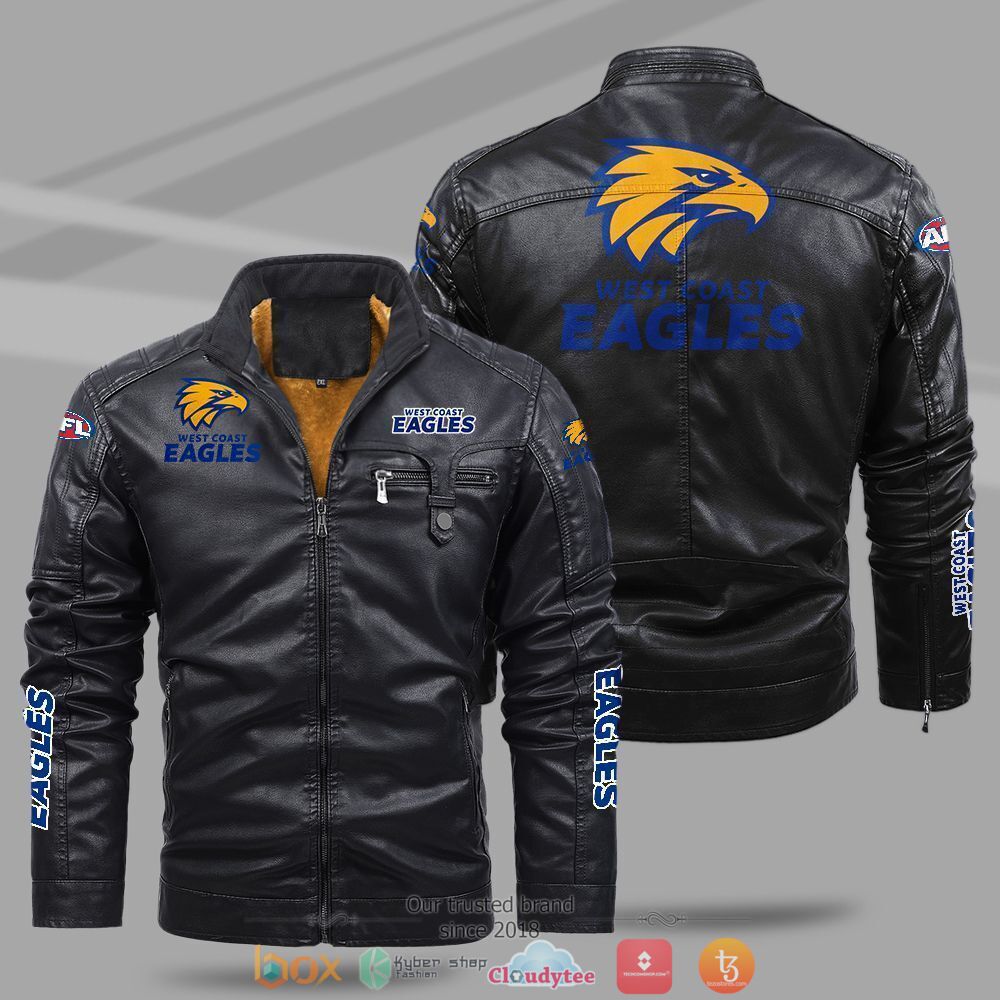 AFL_West_Coast_Eagles_Fleece_leather_jacket