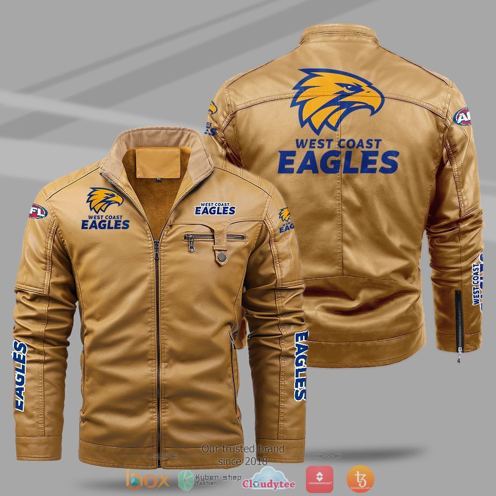 AFL_West_Coast_Eagles_Fleece_leather_jacket_1