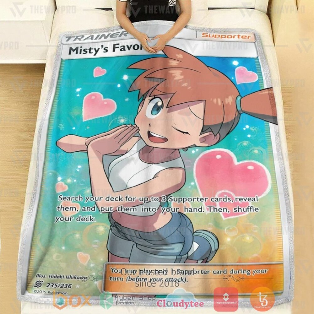 Hot Anime Pokemon Misty S Favor Trainer Blanket Express Your Unique Style With Boxboxshirt