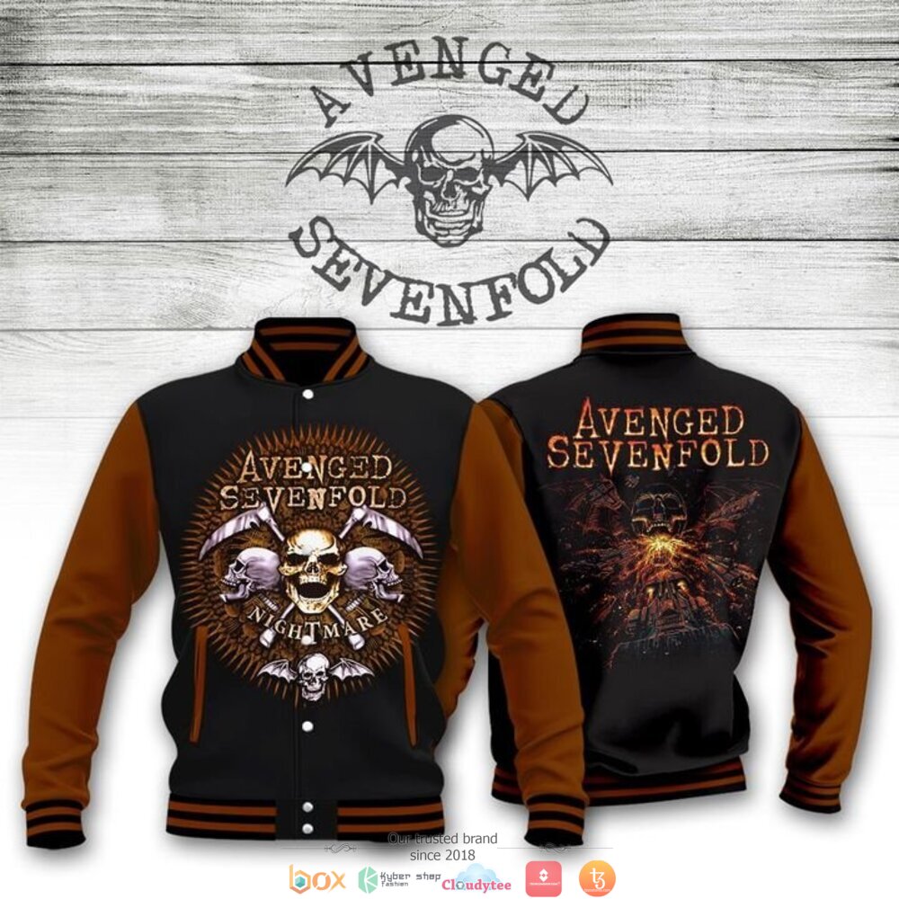Avenged_Sevenfold_band_Nightmare_brown_Baseball_jacket