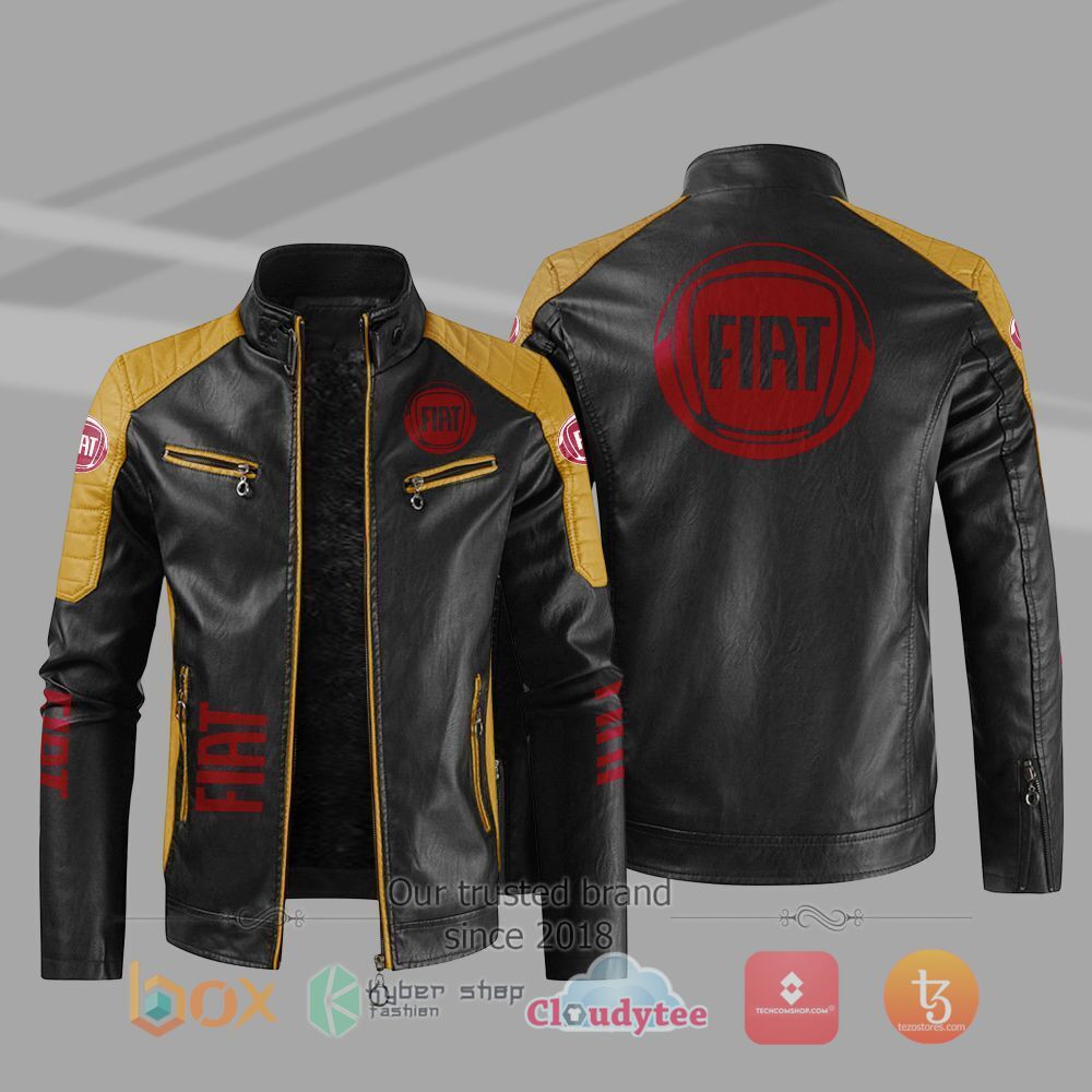BEST_Fiat_Car_Motor_Block_Leather_Jacket_1