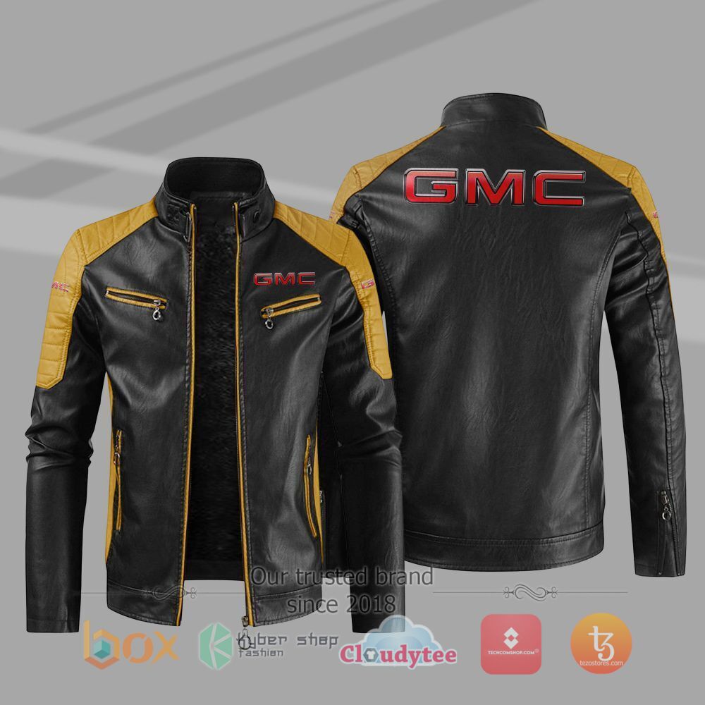 BEST_Gmc_Car_Motor_Block_Leather_Jacket_1