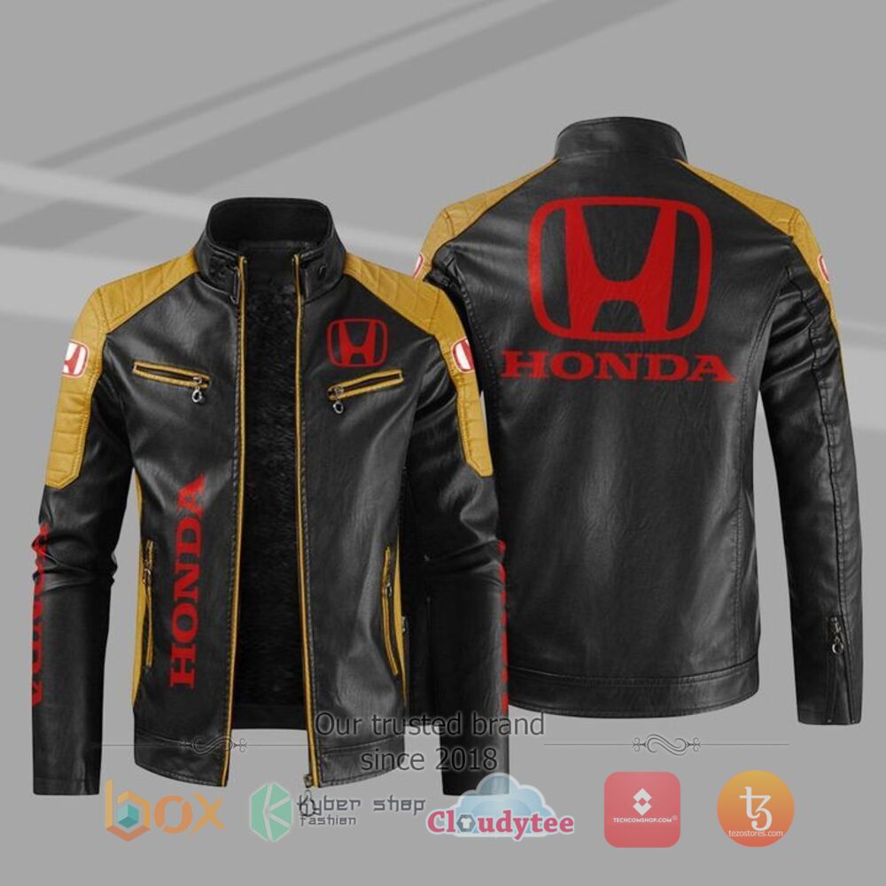 BEST_Honda_Car_Motor_Block_Leather_Jacket_1
