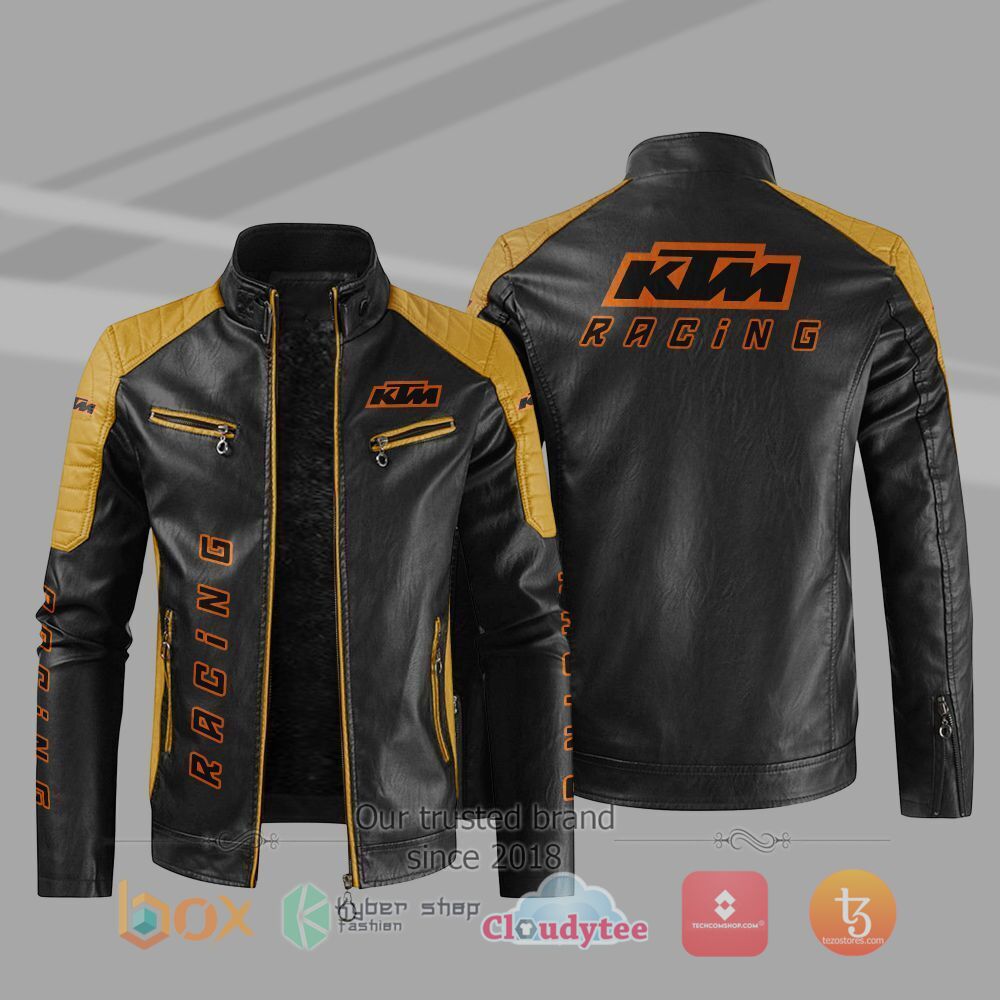 BEST_KTM_Racing_Car_Motor_Block_Leather_Jacket_1