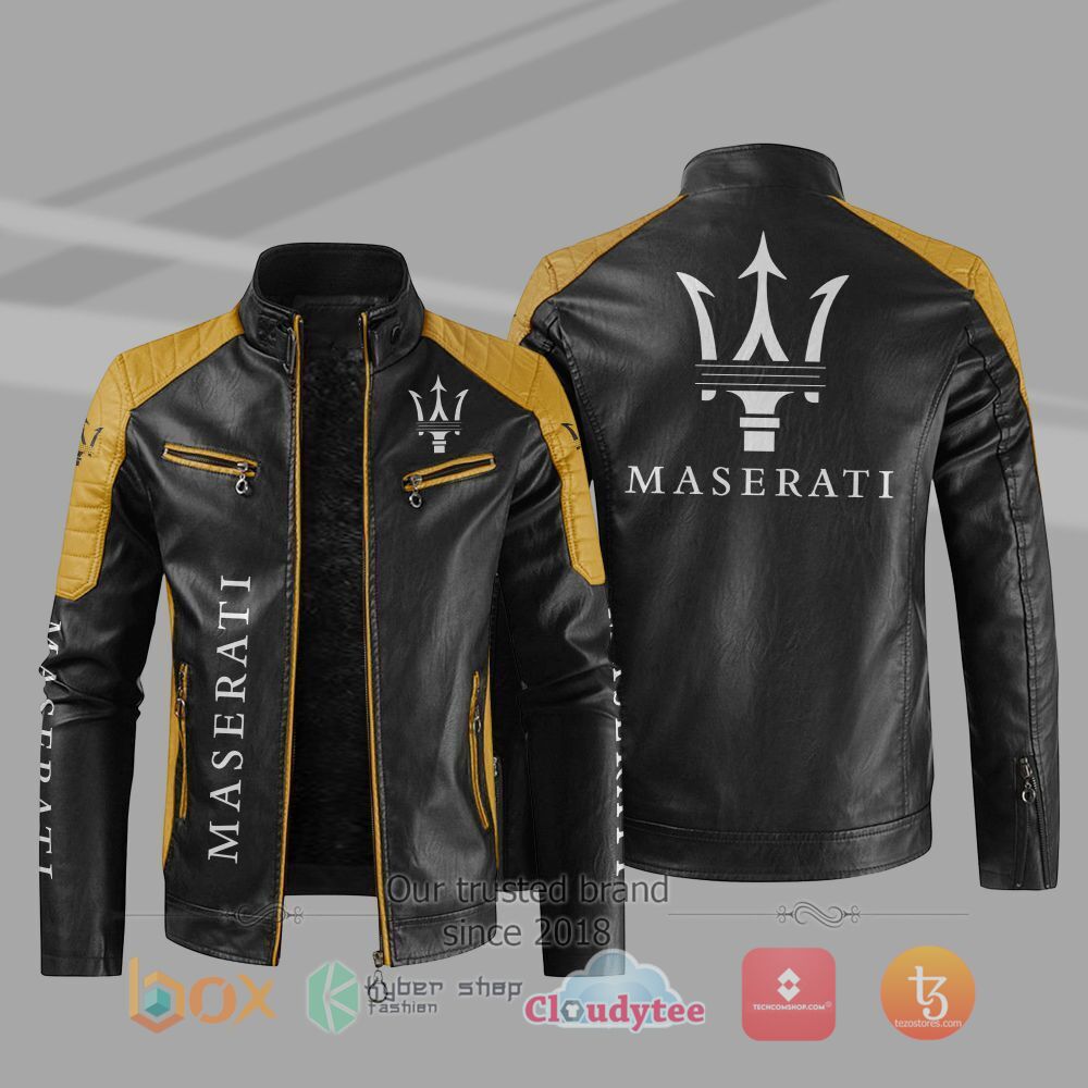 BEST_Maserati_Car_Motor_Block_Leather_Jacket_1
