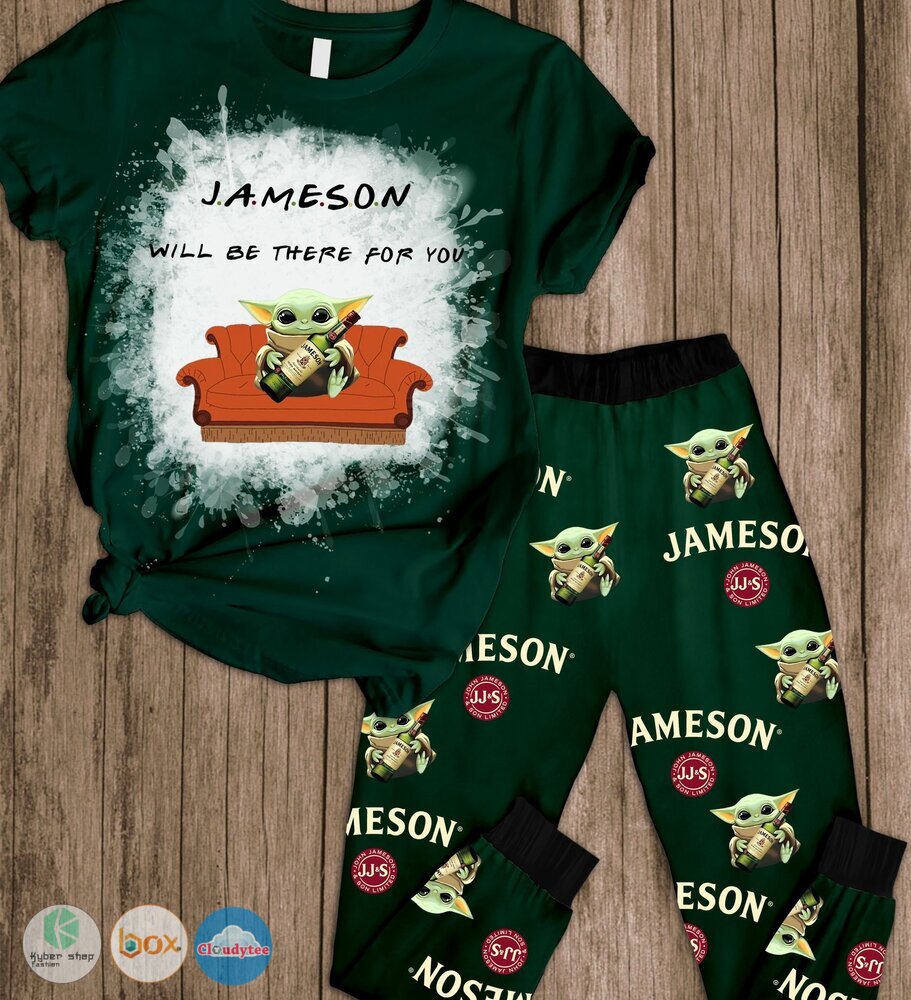 Baby_Yoda_Jameson_will_be_there_for_you_short_sleeves_Pajamas_Set