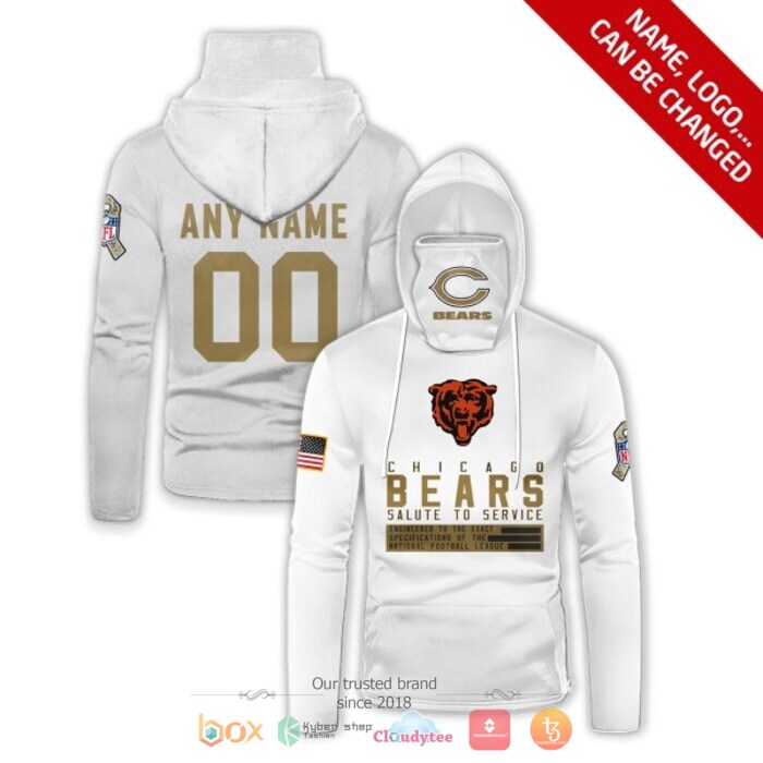 Personalized_NFL_Chicago_Bears_White_3d_hoodie_mask
