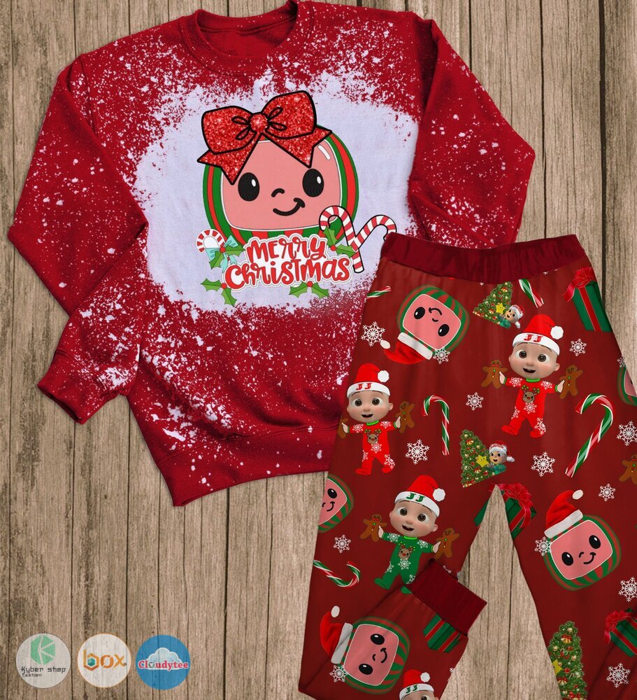 Candy_Cane_Johny_Johny_Merry_Christmas_long_sleeves_Pajamas_Set