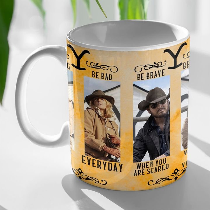 Cowboy_Film_Be_Bad_Everyday_Be_Brave_When_You_Are_Scared_Mugs