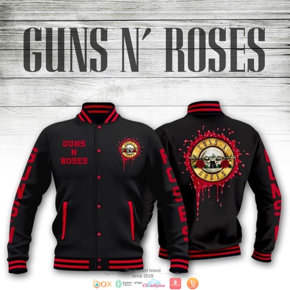 Guns_N_Roses_band_black_Baseball_jacket
