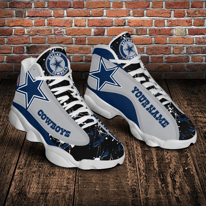 HOT-Personalized-Dallas-Cowboys-White-Air-Jordan-13-Shoes