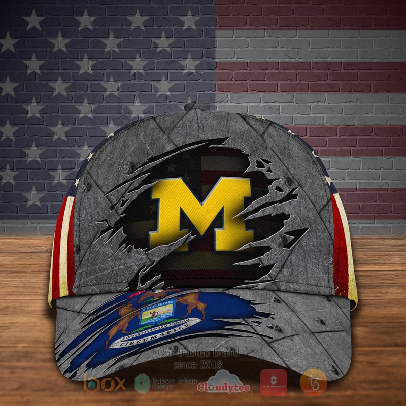 HOT_Michigan_Wolverines_NCAA_Custom_Name_Cap_1