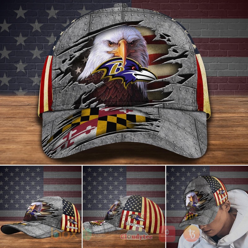 HOT_NFL_Baltimore_Ravens_Custom_Name_Cap