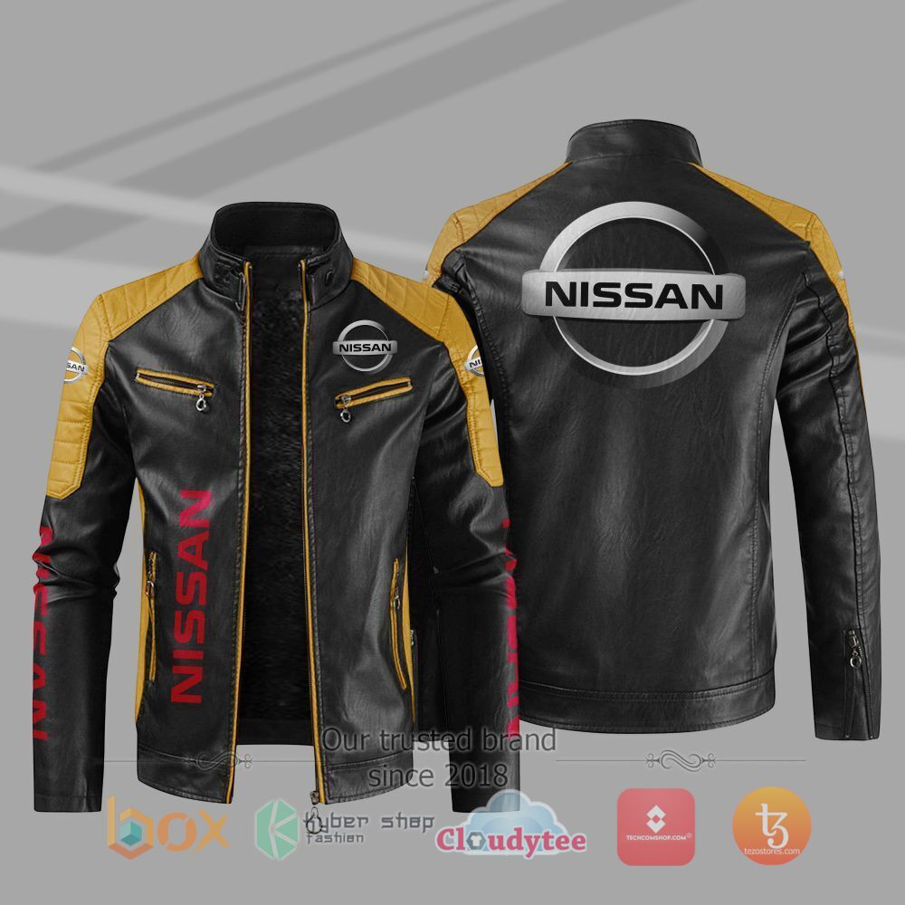 HOT_Nissan_Car_Motor_Block_Leather_Jacket_1