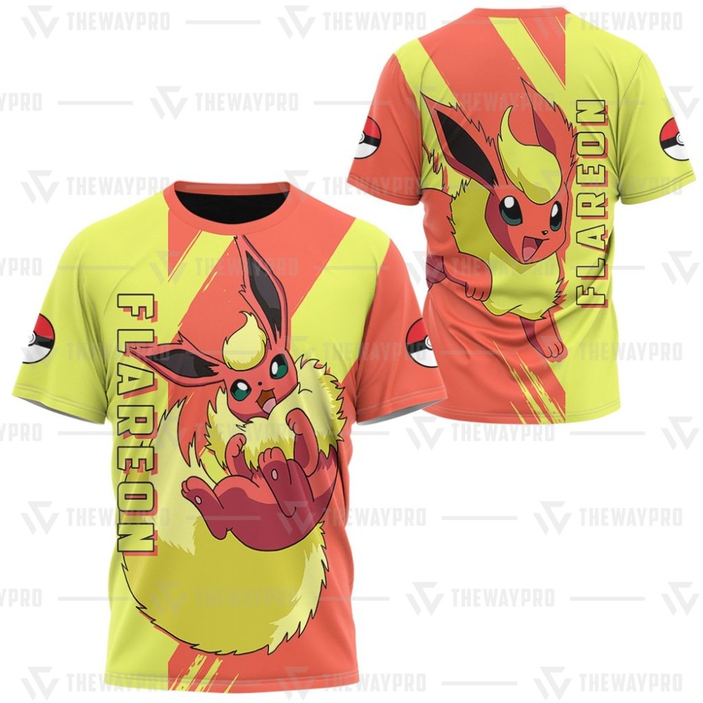 HOT_Pokemon_Anime_Flareon_T-Shirt_1