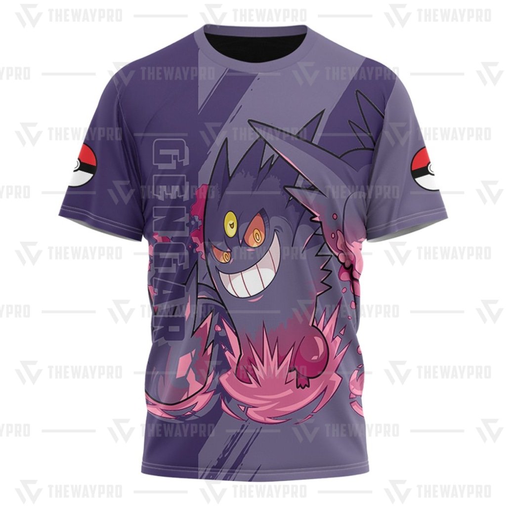 HOT_Pokemon_Anime_Gengar_T-Shirt