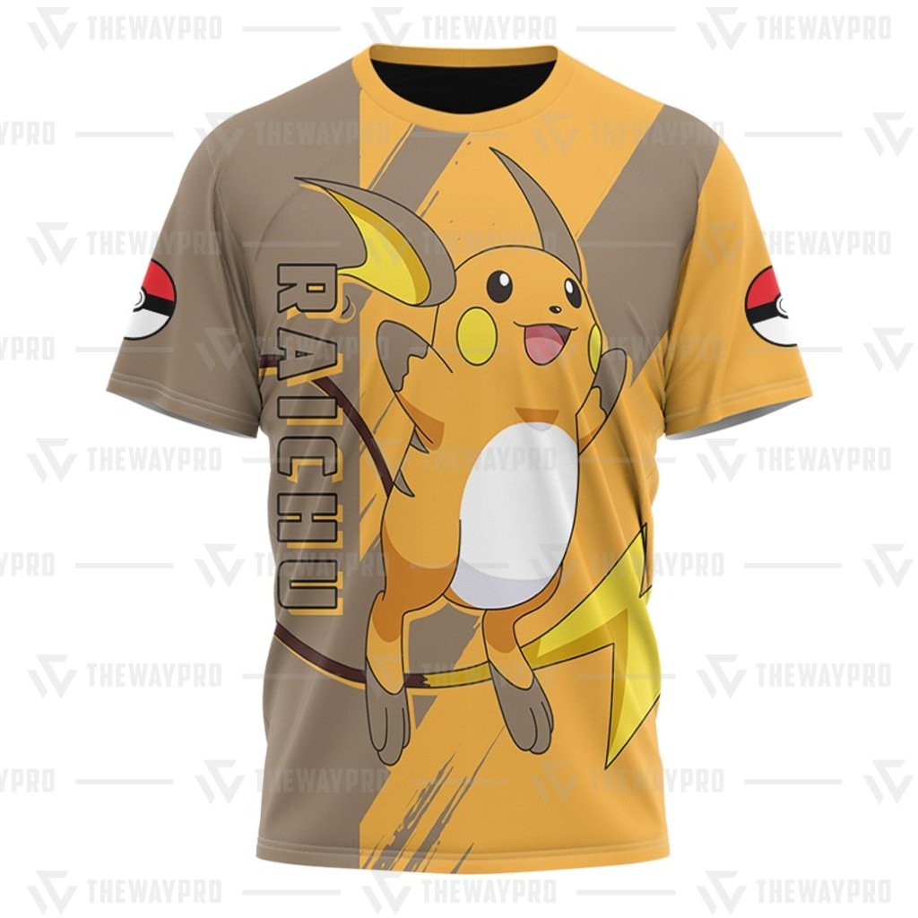 HOT_Pokemon_Anime_Raichu_T-Shirt