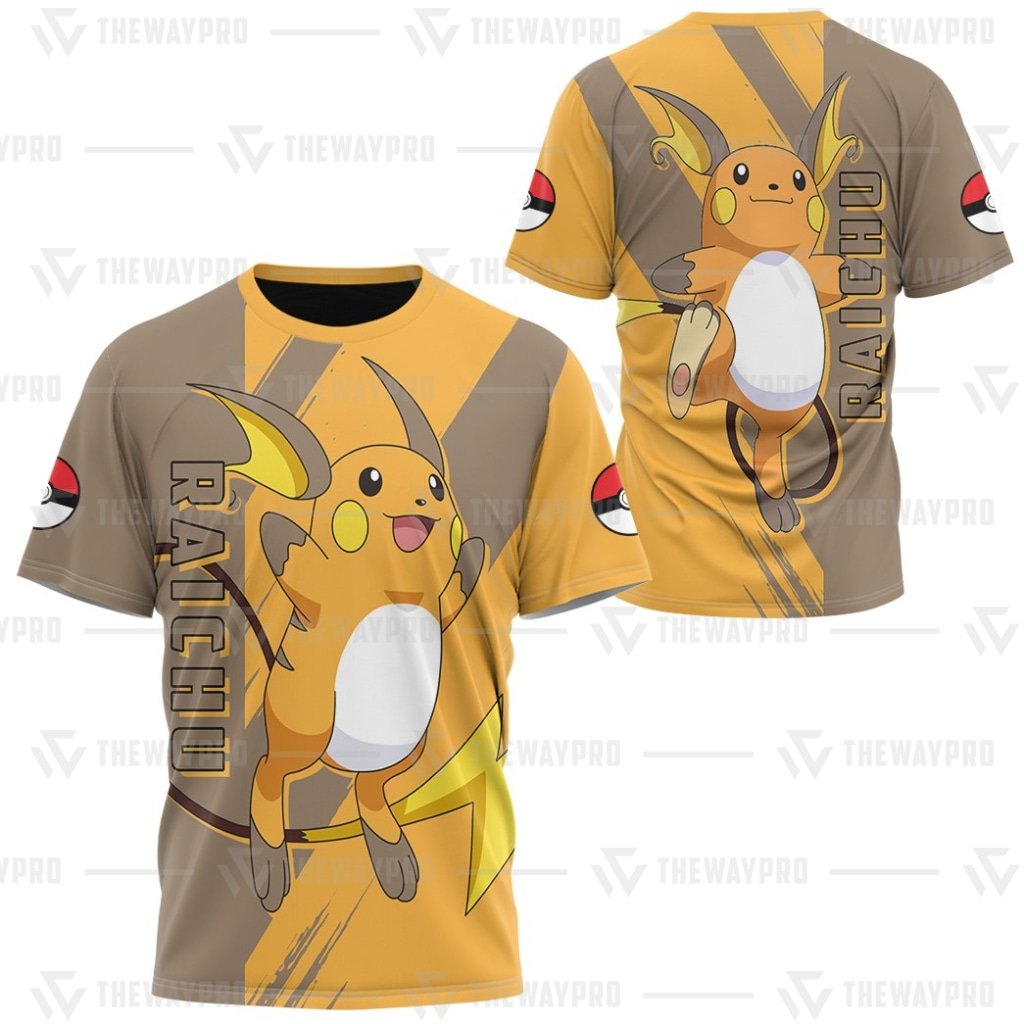 HOT_Pokemon_Anime_Raichu_T-Shirt_1