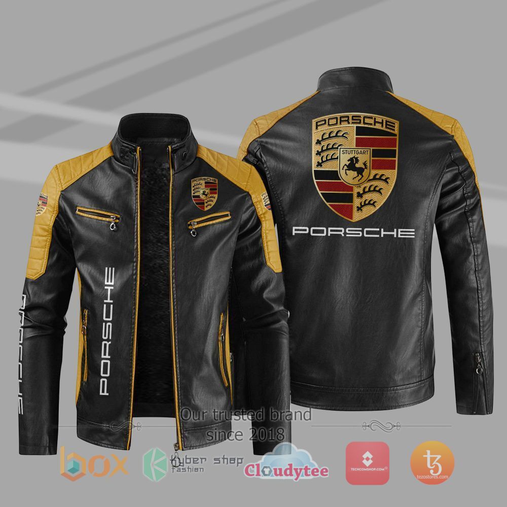 HOT_Porsche_Car_Motor_Block_Leather_Jacket_1