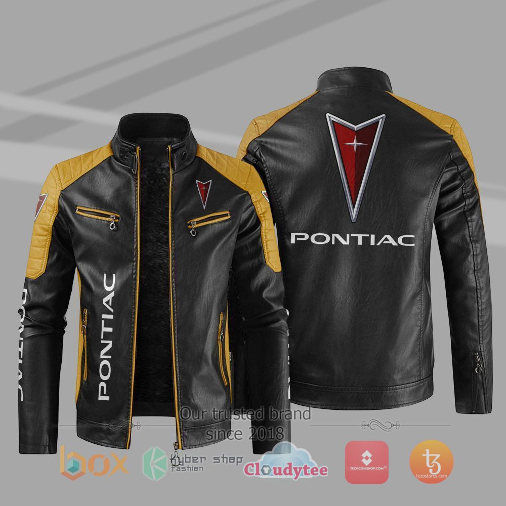 HOT_Potiac_Car_Motor_Block_Leather_Jacket_1