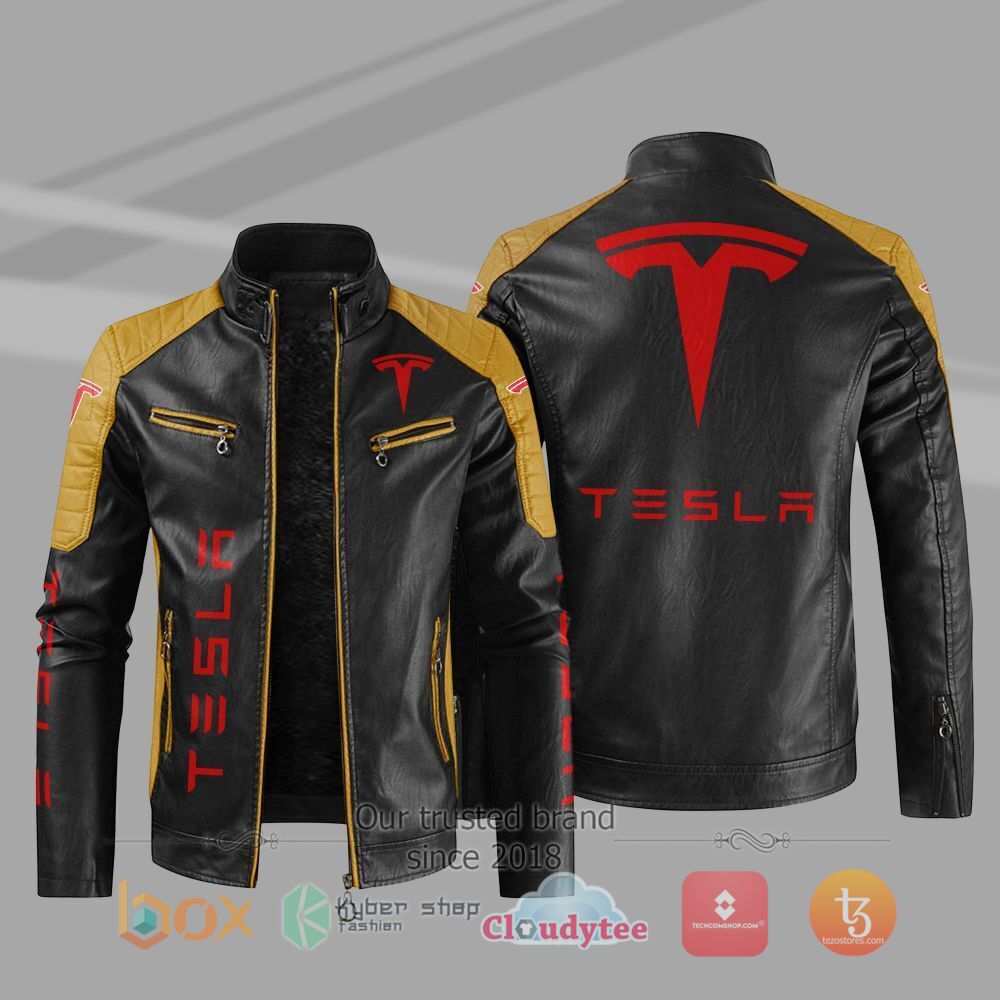 HOT_Tesla_Car_Motor_Block_Leather_Jacket_1