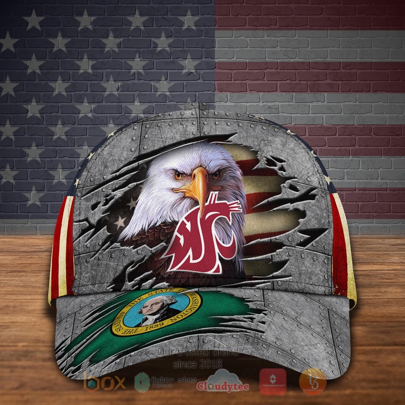 HOT_Washington_State_Cougars_NCAA_Eagle_Custom_Name_Cap_1