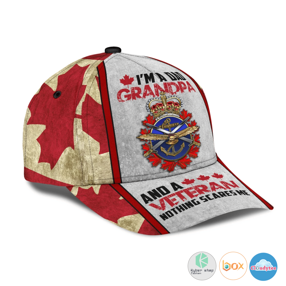 Im_a_dad_grandpa_Canada_Armed_Forces_Cap_1